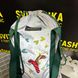 Світловідбиваюча сумка шоппер Світашка цукерочка з кишенями Неонове Серце зелені ручки 225 фото 4