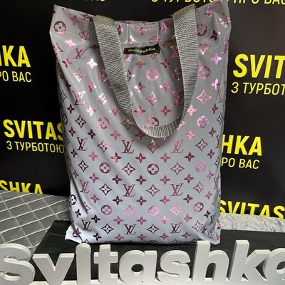 Светоотражающая сумка Svitashka розовая ЛВ на кнопке серые ручки 226 фото