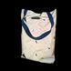 Reflective Svitashka shopper Neon abstraction on a magnetic button. Blue handles