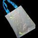 Reflective Svitashka shopper Neon abstraction on a magnetic button. Blue handles