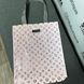 Reflective Svitashka shopper bag Pink LV on button gray handles