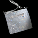 Quilted compact cross-body bag Svitashka Print Abstraction - reflective, feminine, with luminescent tag