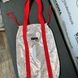 Світловідбиваюча сумка шопер Світашка Павутинка на шнурку Червоні ручки 260 фото 5