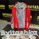 Reflective shopper bag Svitashka Spiderweb with drawstrings red handles