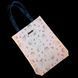 Reflective shopper bag Svitashka Butterfly on the button blue handles