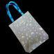 Reflective shopper bag Svitashka Butterfly on the button blue handles