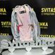 Светоотражающая сумка шоппер Svitashka Бабочка на завязках серые ручки Карманы 231 фото 3