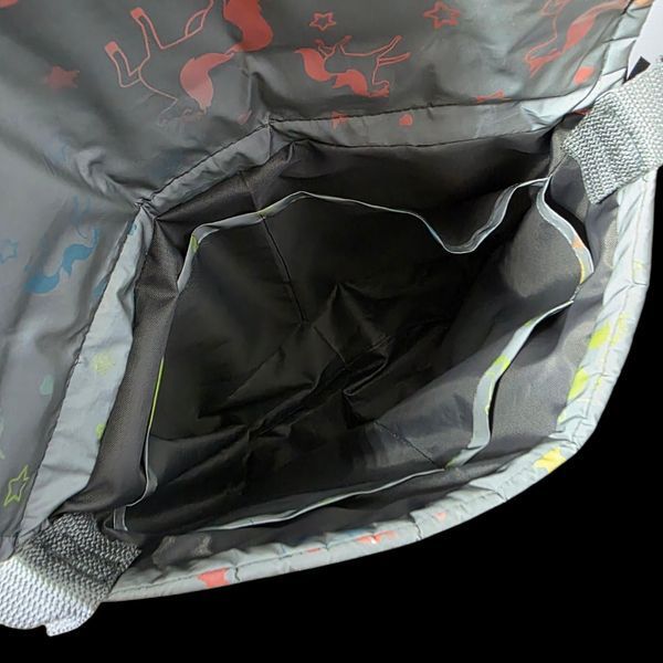 Svitashka reflective cross-body bag "Neon Unicorns" with long strap