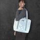 Shopper bag Svitashka reflective Spiderweb gray handles with zipper