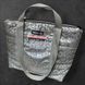 Shopper bag Svitashka reflective Spiderweb gray handles with zipper