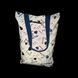 Reflective Svitashka Tiktok shopper with magnetic button. Blue handles