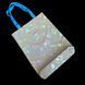 Reflective Svitashka Tiktok shopper with magnetic button. Blue handles