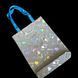 Reflective Svitashka Tiktok shopper with magnetic button. Blue handles
