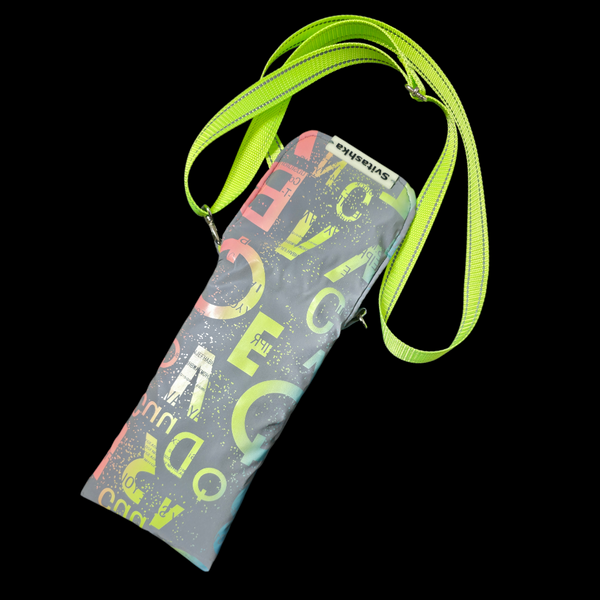 Svitashka reflective phone case bag &mdash; compact, stylish. Neon letters