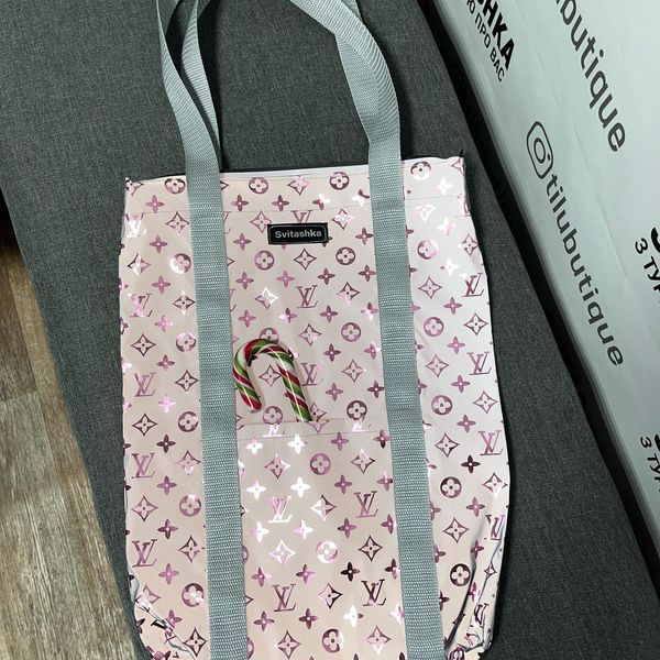 Светоотражающая сумка шоппер Svitashka ЛВ розовый на замке змейке 251 фото