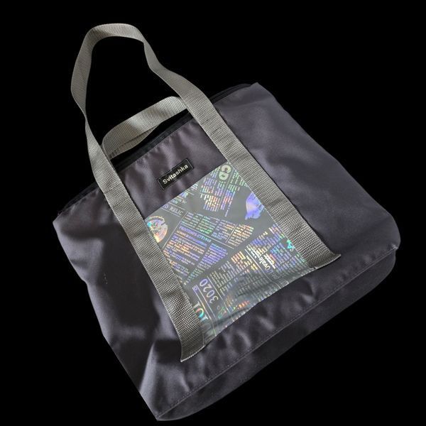 Svitashka Shopper Bag "Graphite" Twill. Reflective pockets. Double handles