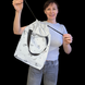Svitashka Mini Reflective Shopper Black Stars on Ties with Black Handles