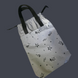 Svitashka Mini Reflective Shopper Black Stars on Ties with Black Handles