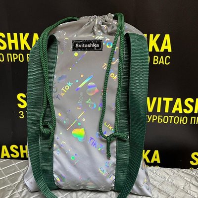Светоотражающая сумка Svitashka Тик ток зеленые ручки 138 фото