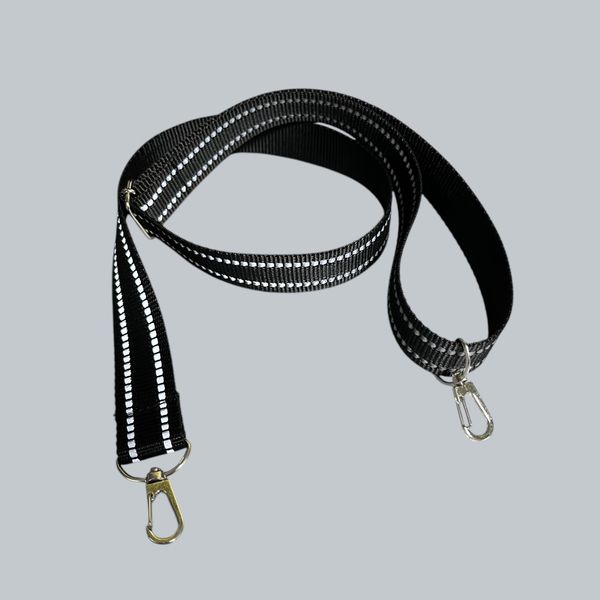 Long strap for bag Svitashka reflective 110 cm 25 mm Black