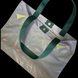 Reflective Svitashka Shopper Neon Abstraction with Short Handles on a Magnetic Button