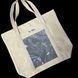 Cotton handbag Svitashka with reflective pockets Abstraction, compact, short handles 28 cm, 30&times;38&times;10 cm