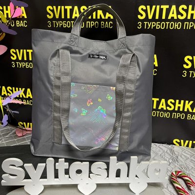 Женская сумка со светоотражающими карманами с двойными ручками. Svitashka Oxford 314 фото